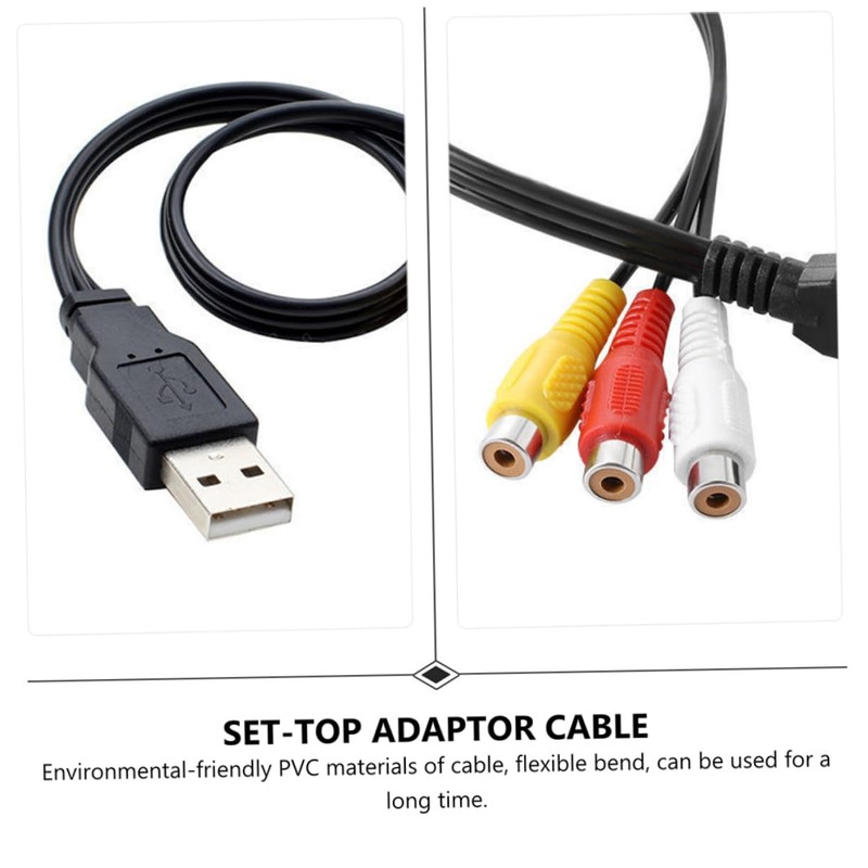 CIYODO 2 Pack to 3rca Av Cable Universal Connector for