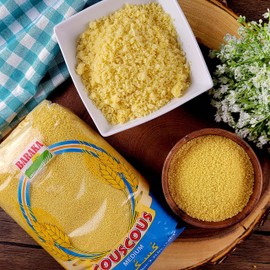 Baraka Premium Original Moroccan Couscous | 100% All Natural, Vegan, Non-GMO Fine Ancient Whole Wheat Grain, Made in Morocco | No Additives, No Preservatives 2.2lb (Pack of 1)