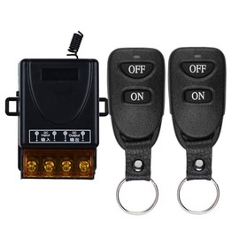 DC 12V Wireless Control Switch 433Mhz Remote Transmitter and Receiver, 30A 12 Volt Wireless Relay Switch DCUsed DC 24V 36V 48V Wireless Switch in Household and Industrial Fields and More
