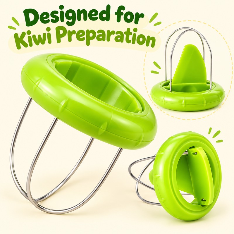 Kiwi Cutter and Peeler for Easy Fruit Preparation – Stainless