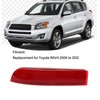 Rear Bumper Reflector ABS Red Tail Bumper Side Marker Reflector