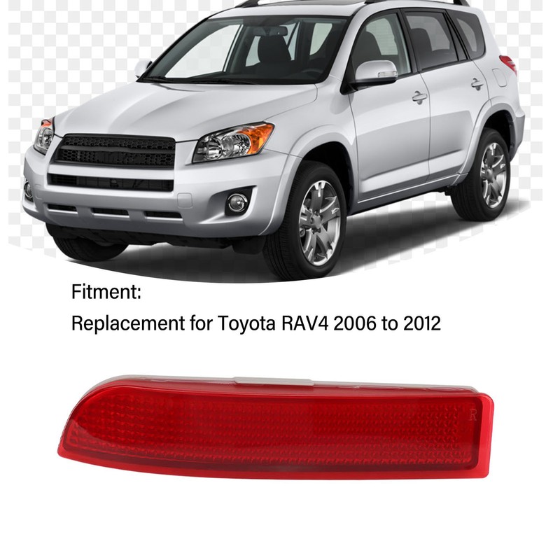 Rear Bumper Reflector ABS Red Tail Bumper Side Marker Reflector