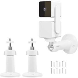 Dual Pack Wall Mount for Wyze Cam Pan V3 - All-Angle Swivel & Tilt Adjustable Bracket for Indoor & Outdoor Use.Mount Compatible with SimpliSafe Outdoor  Camera