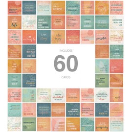 Motivational Boho Lunchbox Notes / 60 Uplifting Teen Young Adult Backpack Flat Notecards / 120 Encouraging Affirmation Designs / 3.5" Square Two Sided Inspirational Cards / Made In The USA