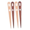 NUOBESTY Craft Tools 4pcs Knitting Needles Set Wooden Punch Needle