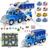 JUKUDAHU 2 in1 Carrier Toy Trucks for Kids 3 4