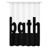 Kleine Wolke Shower Curtain Polyester Black White 180 x 200