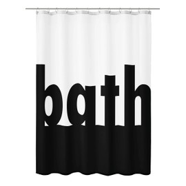 Kleine Wolke Shower Curtain Polyester Black White 180 x 200 cm