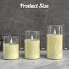 LEDHOLYT Flameless candle, USB Rechargeable Pillar Candle, LED Fake Electric