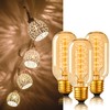 Figame T45 Retro Edison Light Bulb 60w 6 Pack, 120v,
