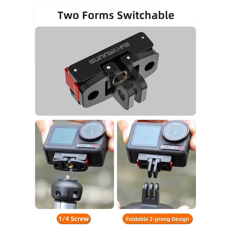 Magnetic Mount for DJI Osmo Action 5 Pro, Quick Release