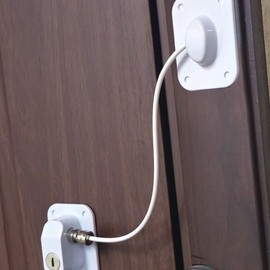 Cable opening blocking wire lock door handle door safety security lock device safety lock 2ea