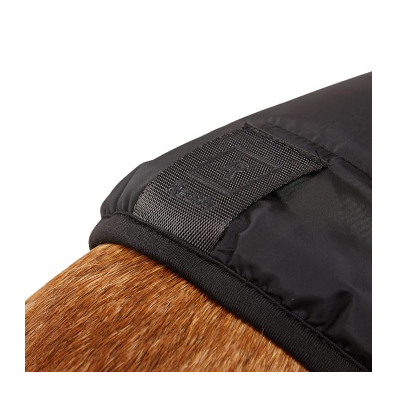 Reddy Black Sherpa Hooded Dog Jacket, X-Large
