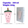 YFEIQI Cute Watermelon Slice Shape Water Bottles, 320ml Plastic Drinking