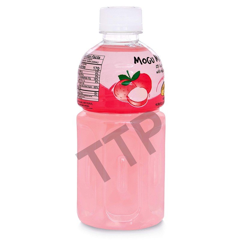 Mogu Mogu Lychee Juice with Nata De Coco, Net Wt