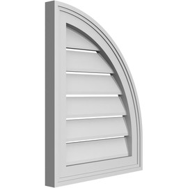 Signature Urethane GVSQR16X2003SF Quarter Round Top Right Brickmould Sill Frame, Primed Tan Signature Series Surface Mount Gable Vents, 16-in. W x 20-in. H, Unfinished