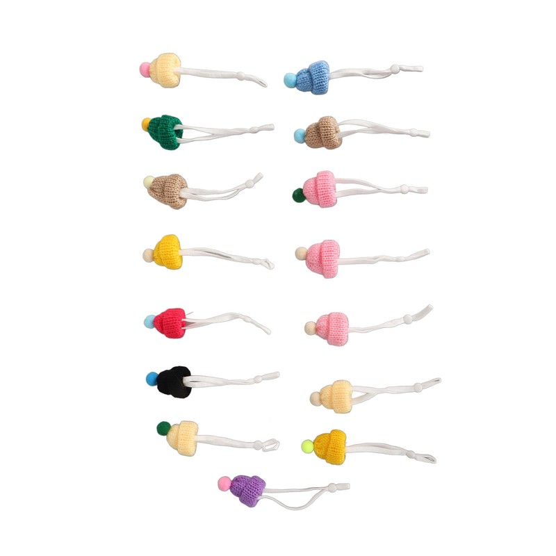 15pcs Small Christmas Knit Hats Exquisite Innovative Cute Stylish Small