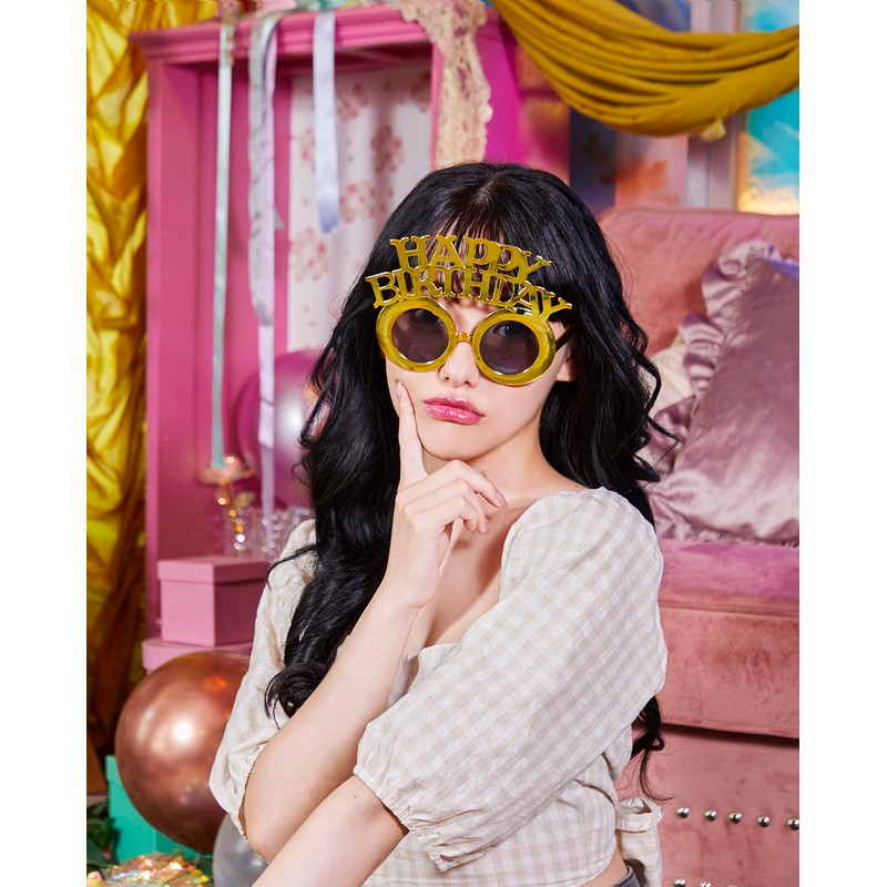 Clearstone Hapiba Cosplay Birthday Sunglasses Unisex Gold