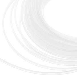 BENECREAT 5mm x 21.87 Yards Plastic Corset Boning, Clear White Sewing Corset Boning, Plastic Continuous Boning for Corsets, Bridal Gowns, Evening Gowns, Hats, Nursing Cap