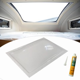 RV Skylight Replacement Kit, 17" x 25" OD Outer Dome Fits 14" x 22" Openings for Camper Trailer (Clear)
