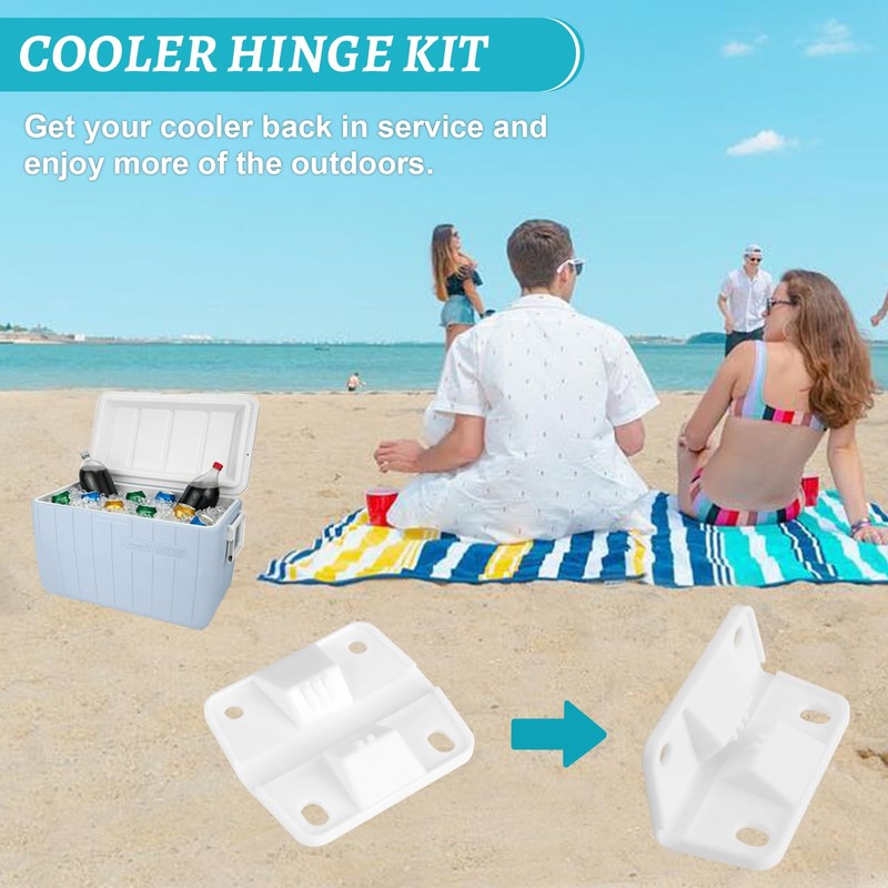 UASAM Cooler Plastic Hinges and ice Screws for Coleman Cooler