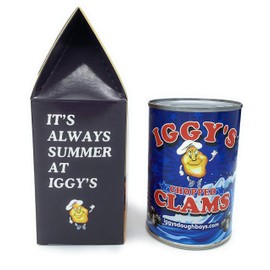 Iggy's Clam Cake Mix and Chopped Clams (Clam Cakes) NOW FEATURING 50% MORE CLAMS! (15oz can)