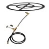Stanbroil Natural Gas Fire Pit Burner Ring Installation Kit, Black