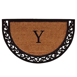 Calloway Mills 100101830Y Ornate Scroll Heavy-Duty Monogrammed Doormat (Letter Y)