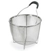 Polder 8 inch Strainer and Steamer Insert Basket, Stainless Steel,