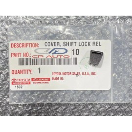 Toyota 09 - 16 TOYOTA VENZA SHIFT LOCK RELEASE BUTTON COVER CAP TRIM SILVER OEM NEW