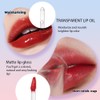 HHLTOH 2-in-1 Matte Lipstick & Clear Lip Gloss, Long Lasting