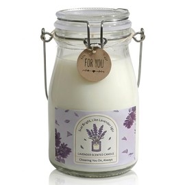 Lavender Scent Candle | 13 Oz Natural Soy Wax, Pure Cotton Wick | Burns 60-80 Hours | Aromatherapy | The Ultimate Gift for Women & Men