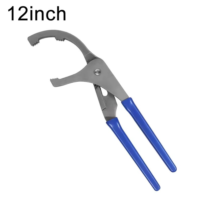 Adjustable 45# Steel Oil Filter Pliers, 9-Inch & 12-Inch Options