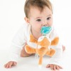 Queebi PaciBuddy Fox Pacifier Holder - Plush Toy with Universal