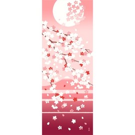 Hamamonyo, Picture Tenugui, Cherry Blossom Scenery