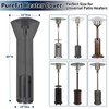 PureFit Waterproof Patio Heater Covers with Zipper, Heavy Duty Garden