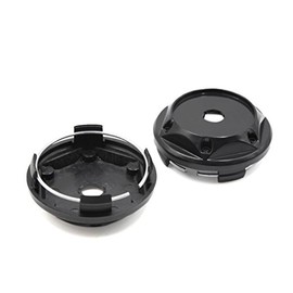 sourcing map 2pcs 68mm Dia Black Auto Car Wheel Center Hub Cap Dust Anti Cover