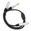 6.35mm to Dual 6.35mm Y Splitter Cable Professional 1/4 Inch