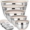 Umite Chef Mixing Bowls with Airtight Lids Set, 8PCS Stainless