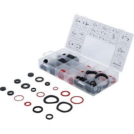 BGS 8059 | Dichtring-Sortiment | Gummi und Fiberglas | 141-tlg.