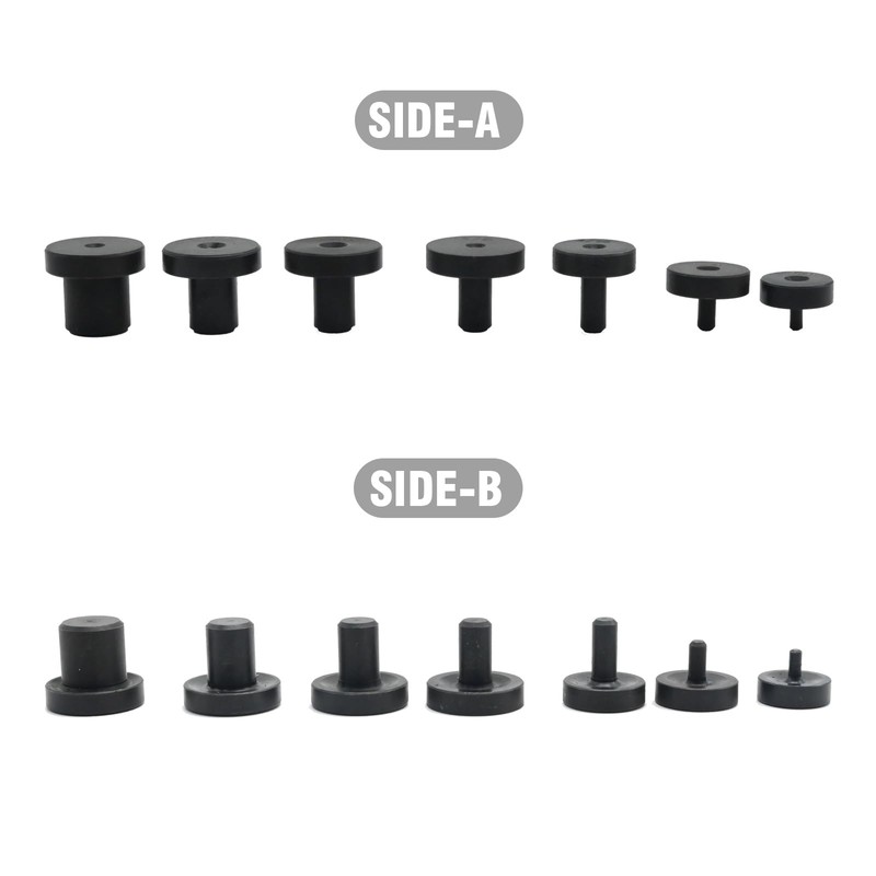 EATAKWARD 7Pcs Double & Single Flaring Tool Kit Steel Adapter
