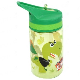 Crazy Dino Water Bottle with Straw, 400ml Sports Water Bottle, BPA Free Tritan Water Bottle, 12.5cm Gym Water Bottle, Sports Water Bottle for All Occasions