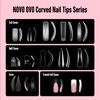 NOVO OVO Halloween 504 pcs Half Cover Curved Stiletto Long