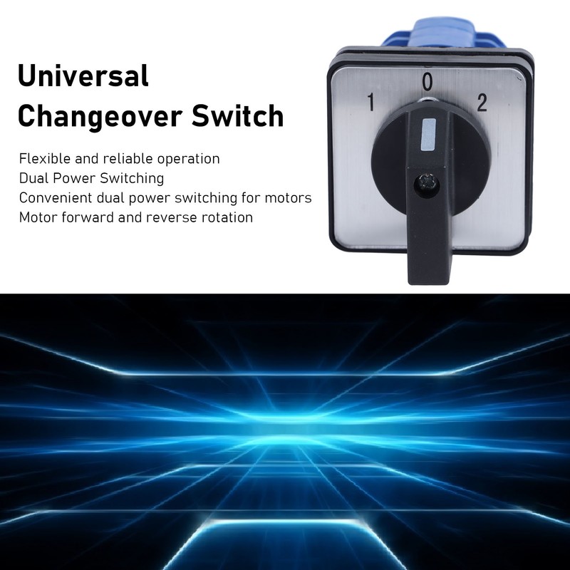 Universal Changeover Switch 3 Position Dual Power Switching CW CCW
