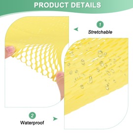 M METERXITY 10-Sheet Floral Wrapping Paper, Waterproof Mesh Flower Wrapping Paper for Bouquets/Gift Packaging [Light Green]