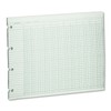 Wilson Jones Green Columnar Ruled Ledger Paper, Double Page Format,