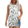 WEESO Tank Tops for Womens Crewneck Cute Printed Summer Tops