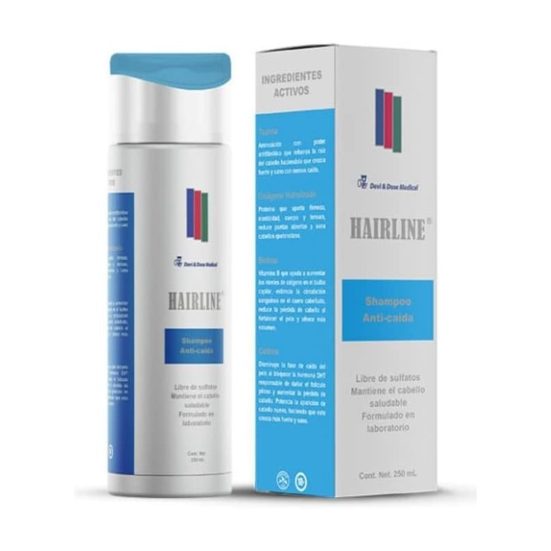 Hairline Shampoo anticaida, 250.0 mililitro, 10 item