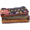 Estationeryhouse Indian Vintage Kantha Quilt Handmade Throw Reversible Blanket Bedspread
