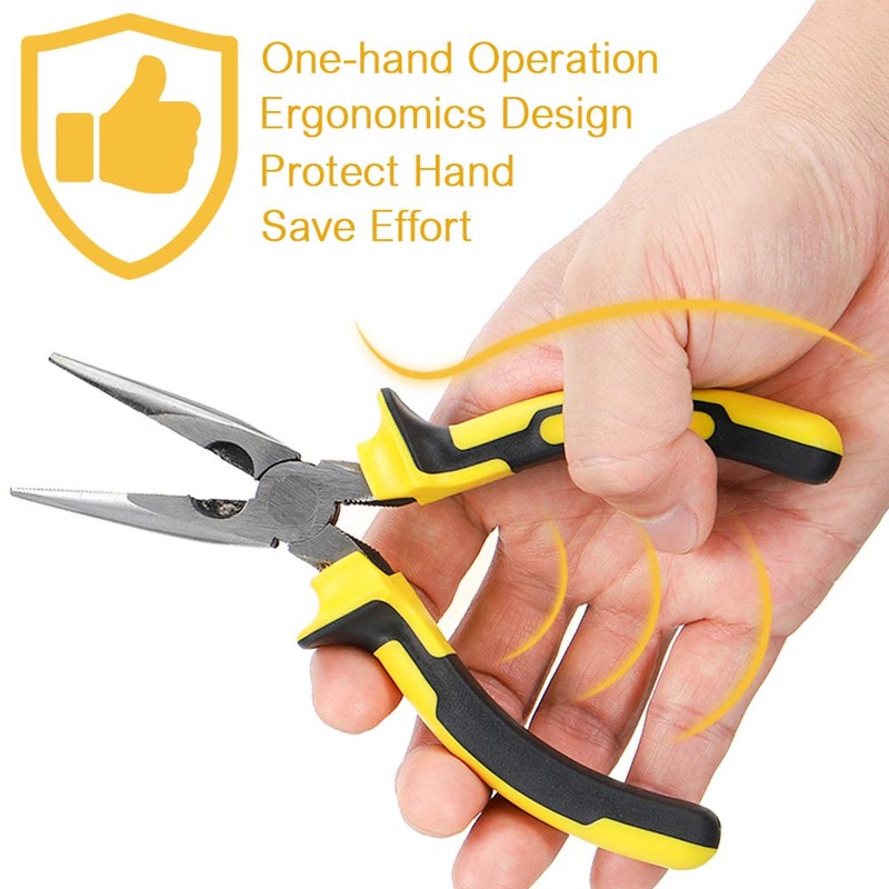 DOWELL Needle Nose Pliers Long Nose Pliers 8 Inch with
